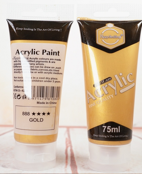 Peinture Acrylique KeepSmiling 75ml - Or - 888