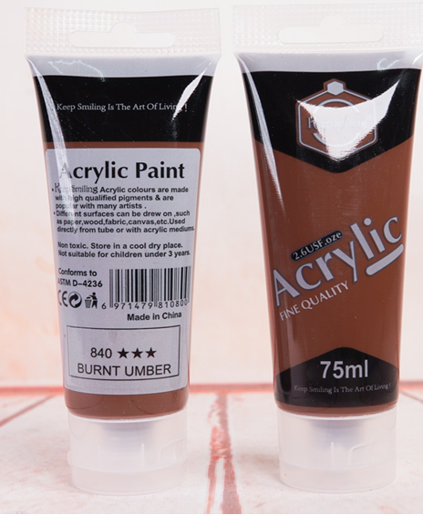 Peinture Acrylique KeepSmiling 75ml - Ombre Brûlé - 840