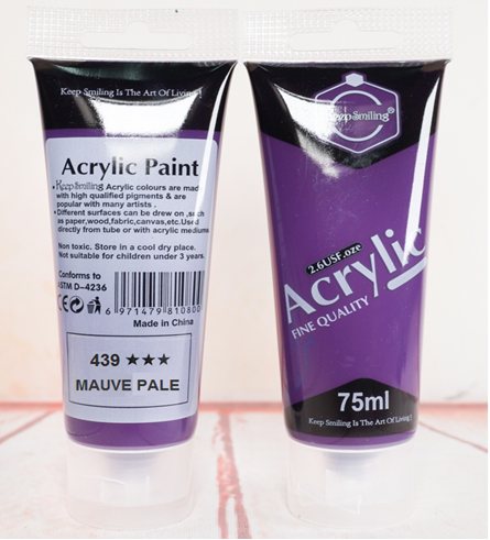 Peinture Acrylique KeepSmiling 75ml - Mauve Pale - 439