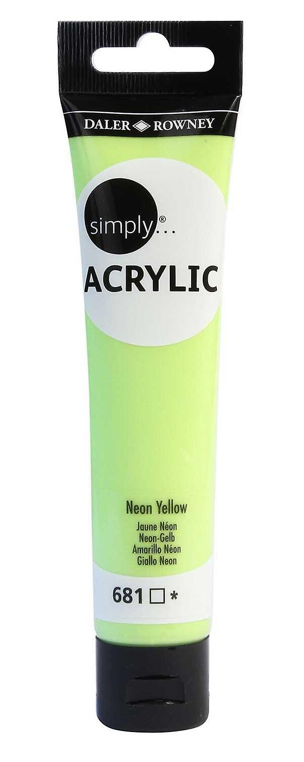 Simply Acrylic Daler Rowney - Jaune Néon