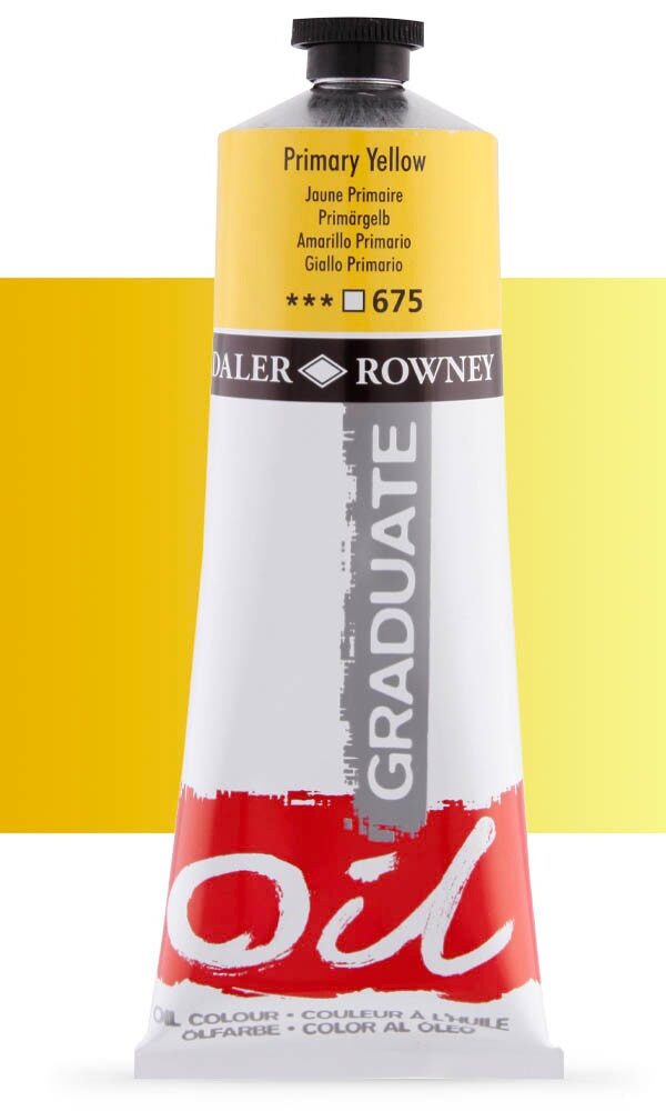 Peinture à L'huile Daler Rowney 200ml - Jaune Primaire 675