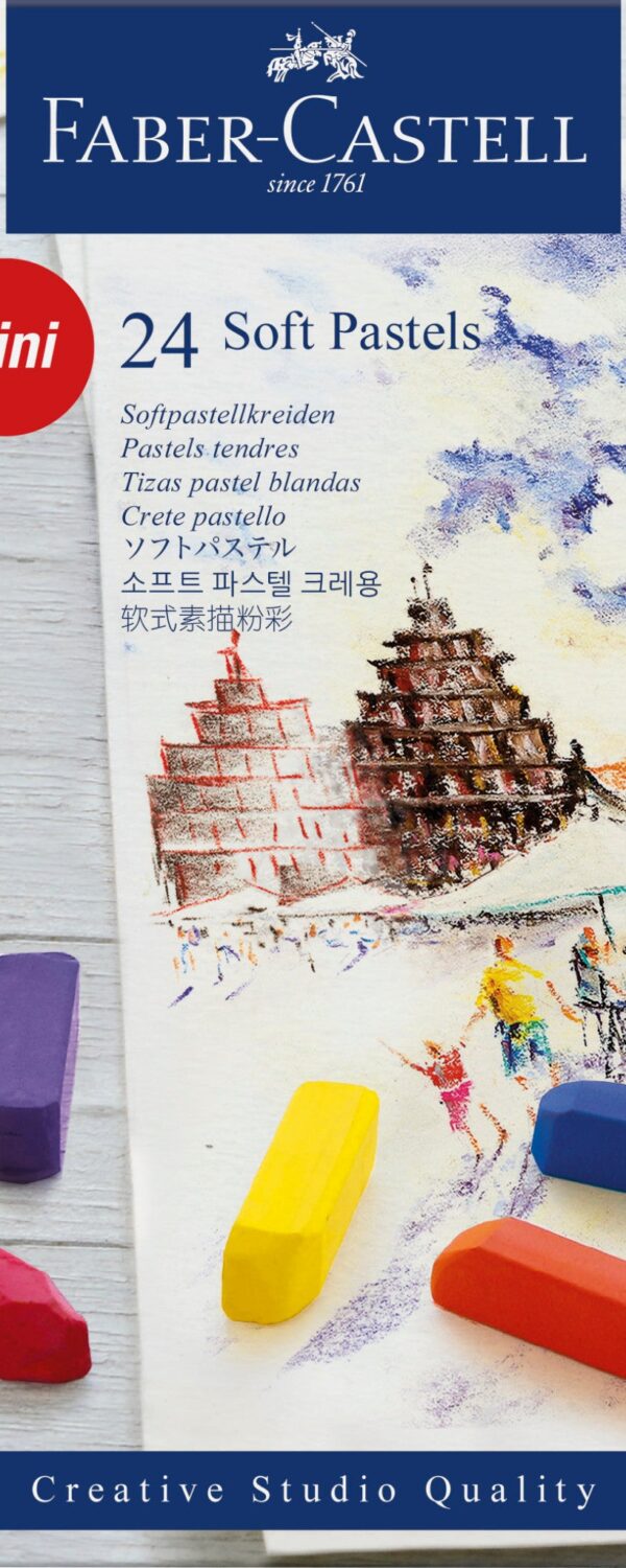 Soft pastels mini, boîte de 24 - Faber Castell