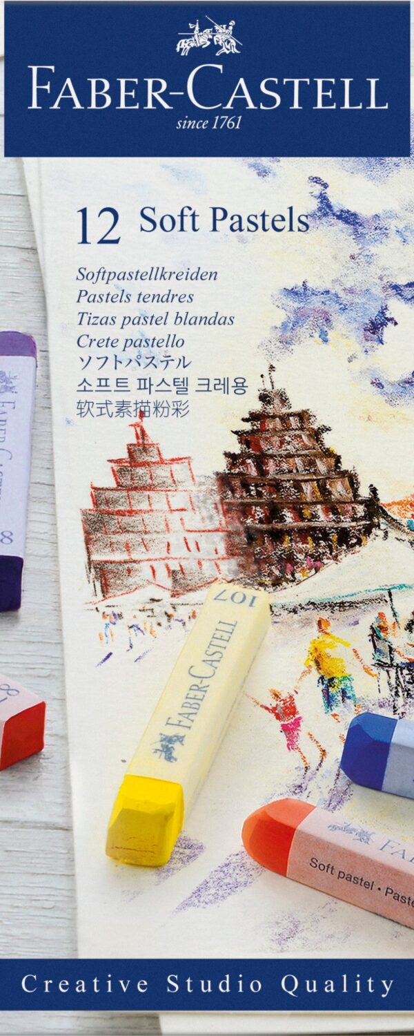Pastels tendres, boîte de 12 - Faber Castell