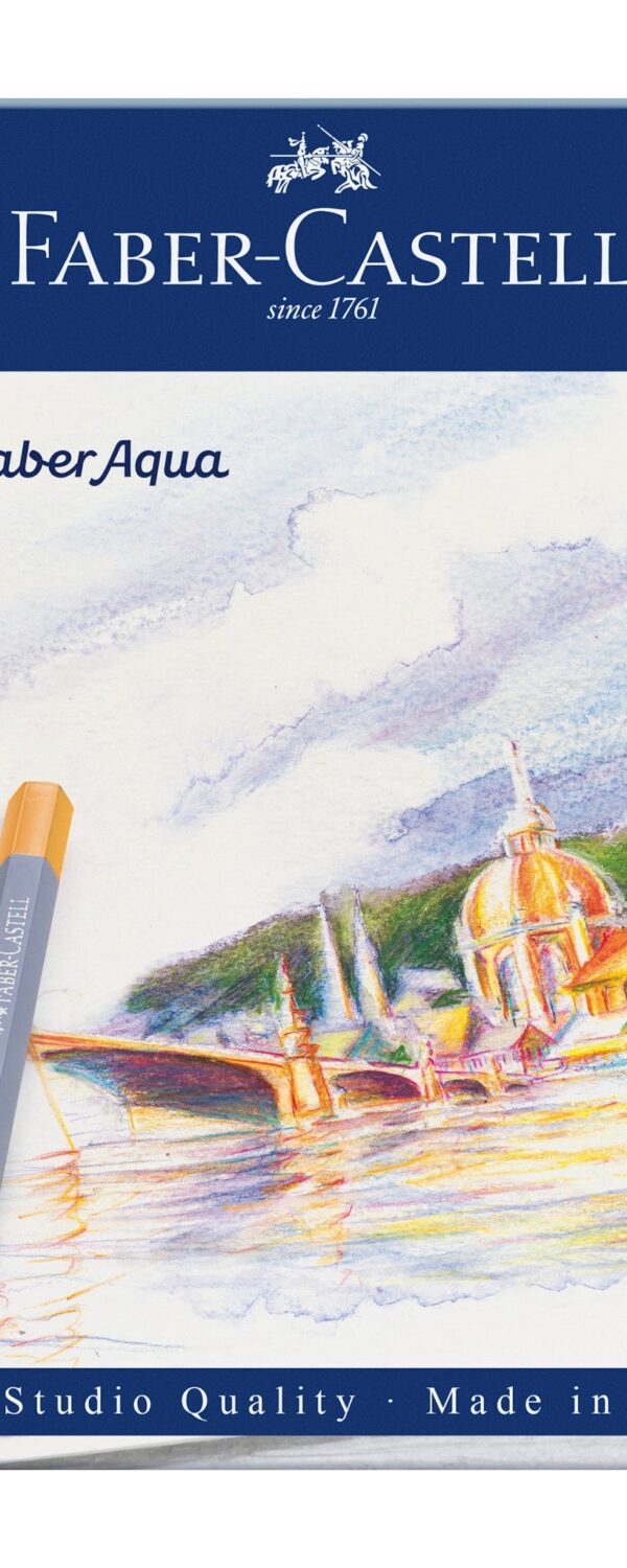 Crayon Goldfaber Aquarelle boîte métal de 24 pièces - Faber Castell