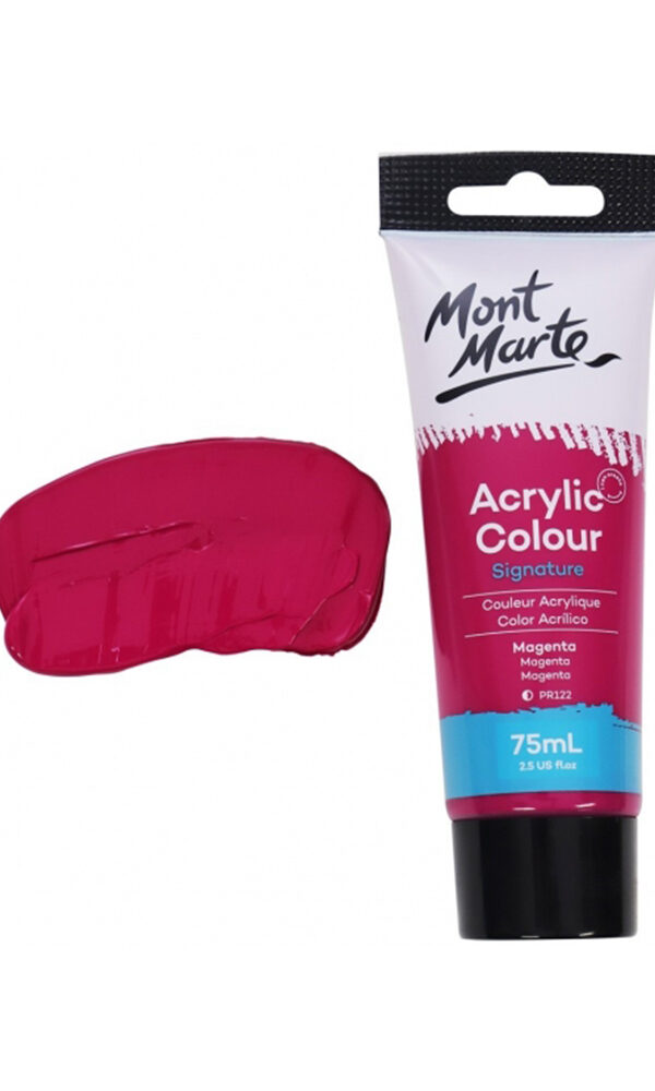 Mont Marte Studio Acrylic Paint 75ml - Magenta