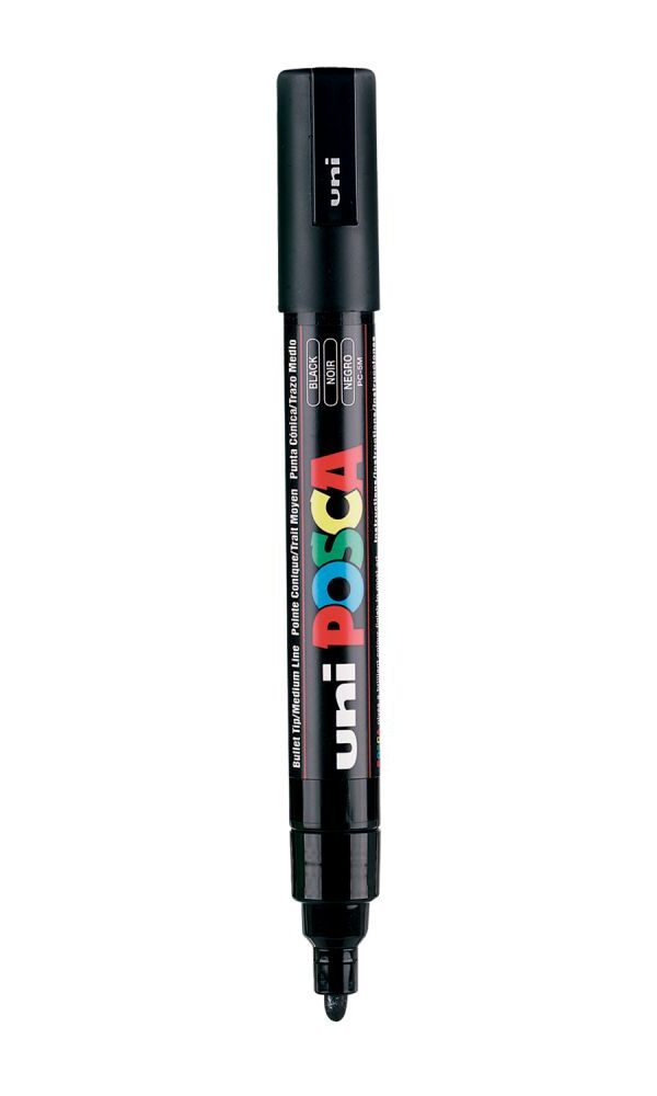 Marqueur Posca Uni-Ball 5M - Noir