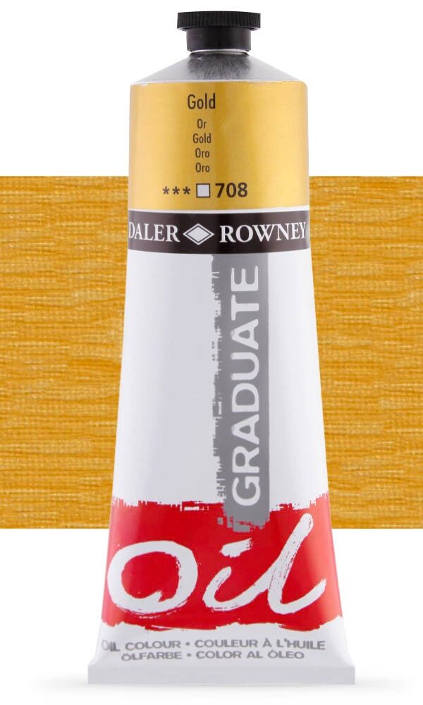 Peinture à L'huile Daler Rowney 200ml - Or 708