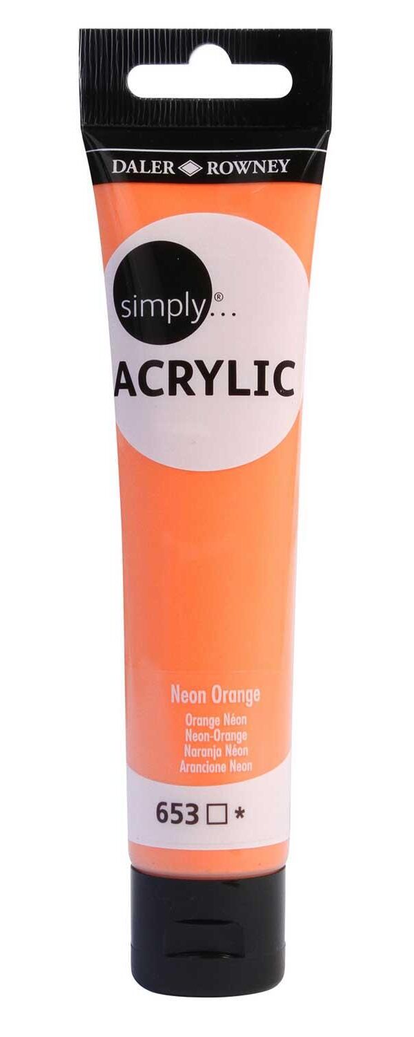 Simply Acrylic Daler Rowney - Orange Néon