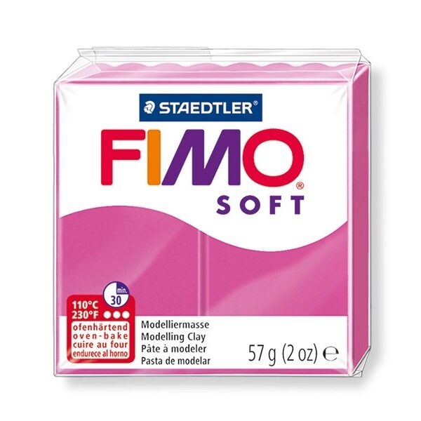Pâte Fimo Soft 57g - Rose Framboise - 22