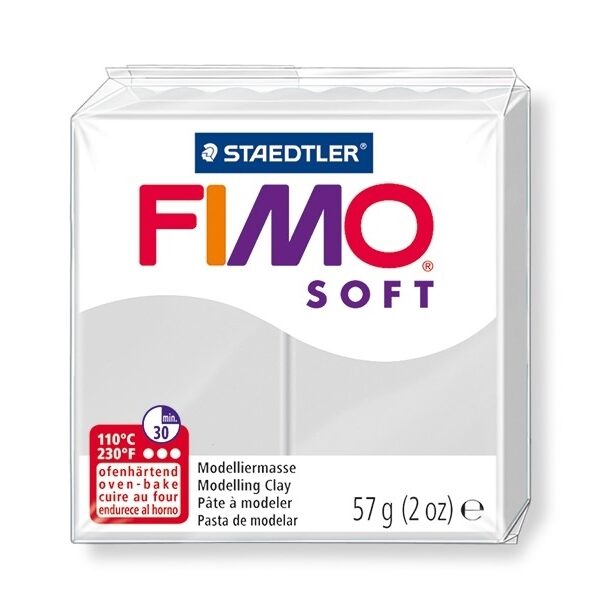 Pâte Fimo Soft 57g - Gris Dauphin - 80