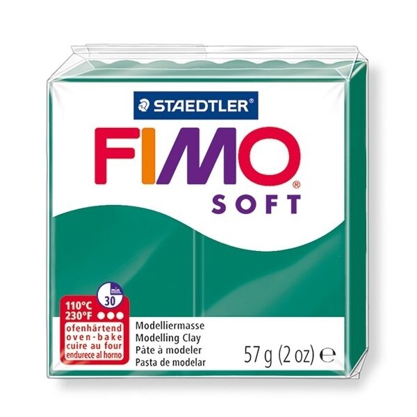 Pâte Fimo Soft 57g - Vert Emeraude - 56
