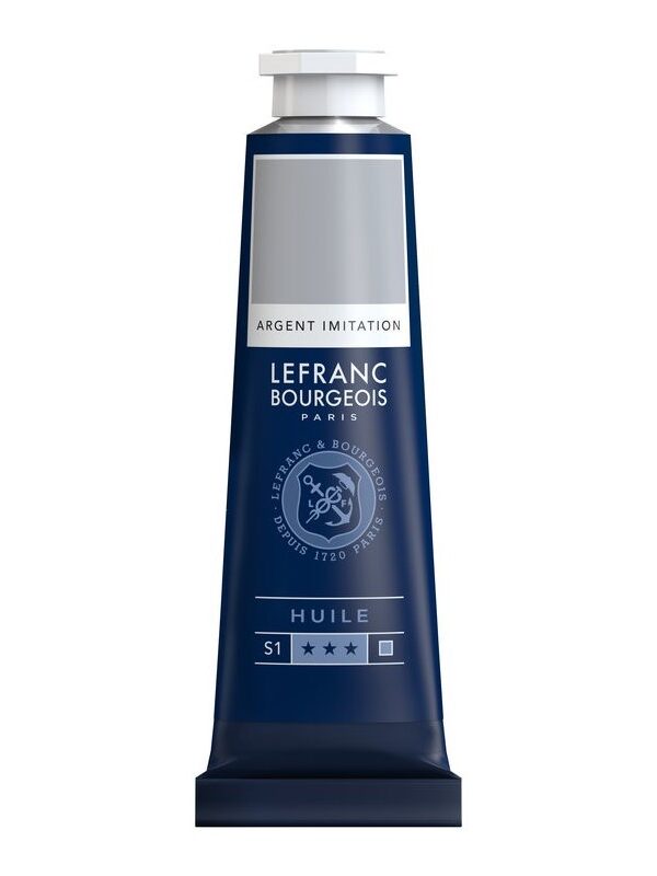 Peinture à l'huile Fine argent 40ml - Lefranc & Bourgeois