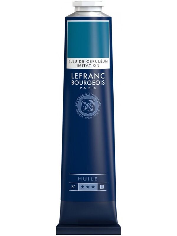 Peinture à l'huile Fine Bleu Ceruleum Imit 150ml - Lefranc & Bourgeois