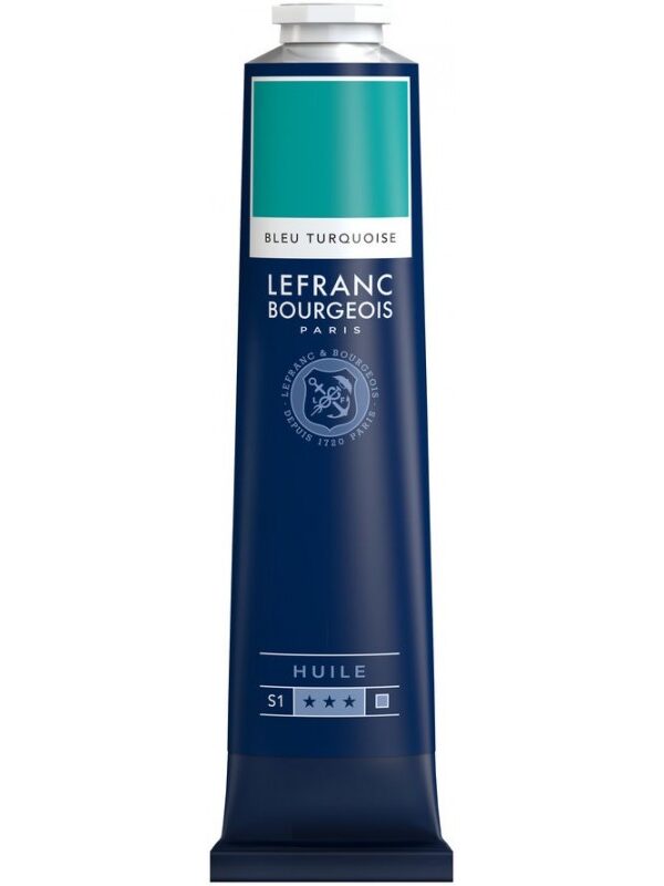 Peinture à l'huile Fine Bleu Turquoise 150ml - Lefranc & Bourgeois