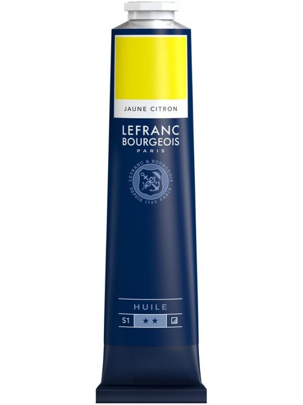 Peinture à l'huile Fine Jaune Citron 150ml - Lefranc & Bourgeois