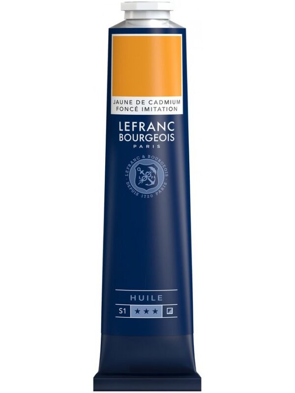 Peinture à l'huile Fine Jaune De Cadmium Foncé 150ml - Lefranc & Bourgeois