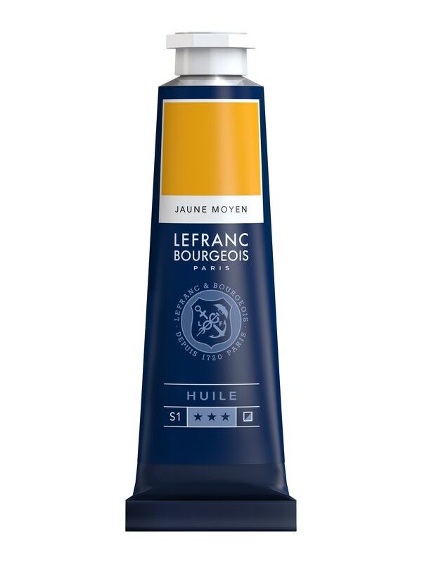 Peinture à l'huile Fine Jaune Moyen 40ml - Lefranc & Bourgeois