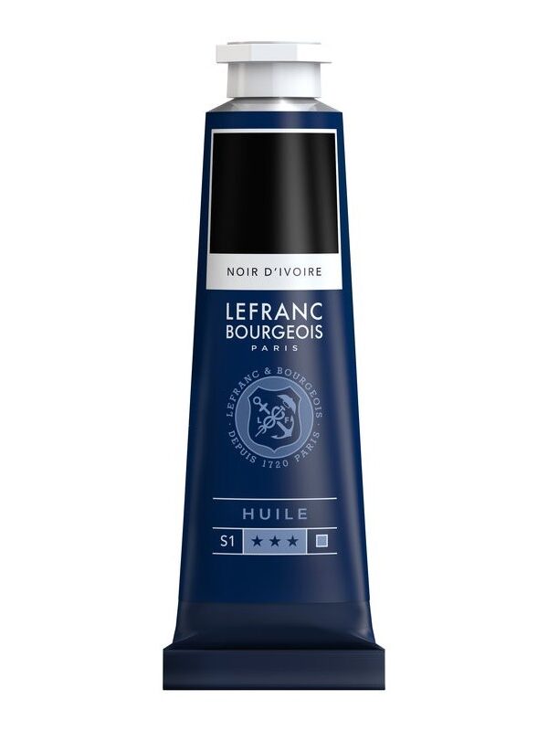 Peinture à l'huile Fine Noir d'ivoire 40ml - Lefranc & Bourgeois