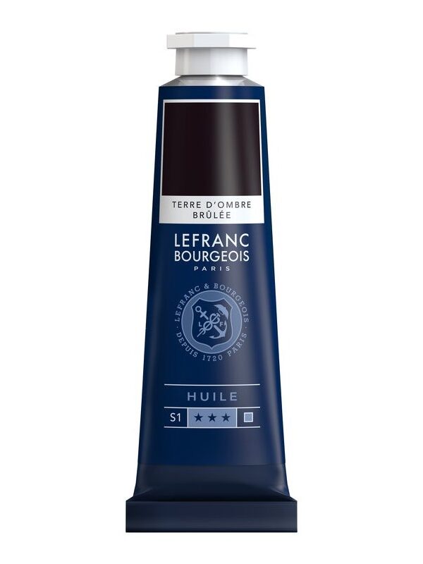 Peinture à l'huile Fine Terre d'Ombre Brûlée 40ml - Lefranc & Bourgeois