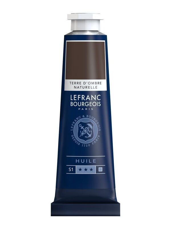Peinture à l'huile Fine Terre D'Ombre Naturelle 40ml - Lefranc & Bourgeois