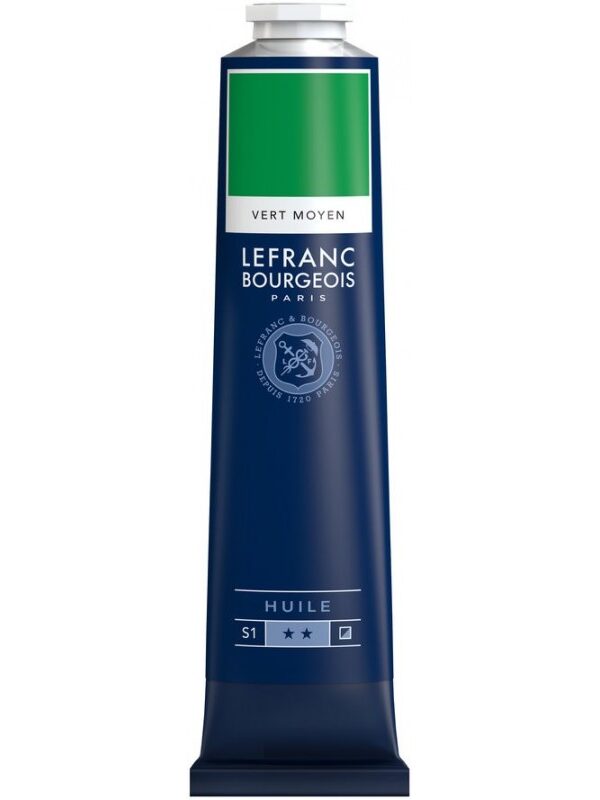 Peinture à l'huile Fine Vert Moyen 150ml - Lefranc & Bourgeois