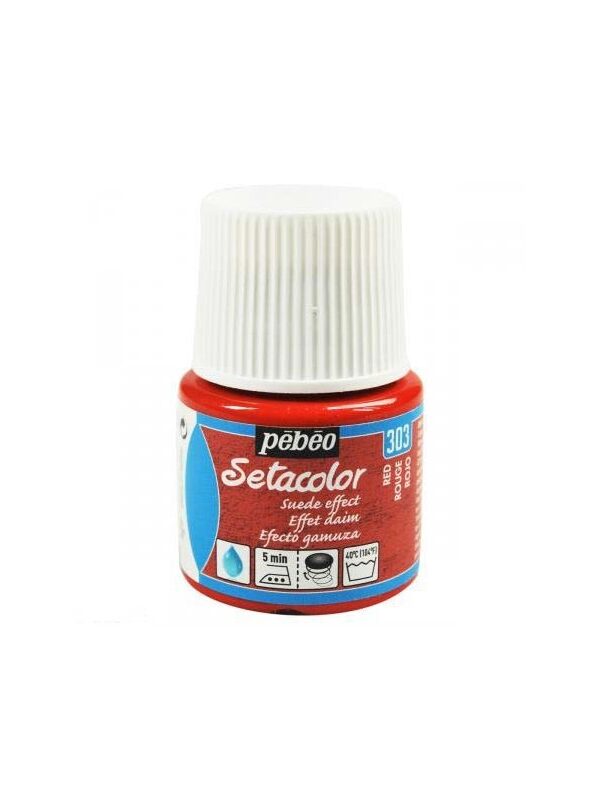 Pebeo Setacolor Effet Daim 45 ML - Rouge #303