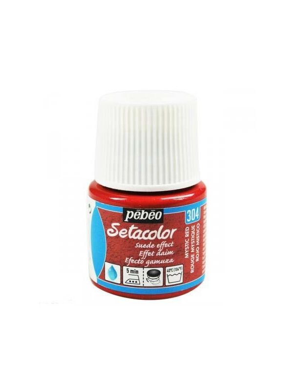 Pebeo Setacolor Effet Daim 45 ML - Rouge Mystique #304
