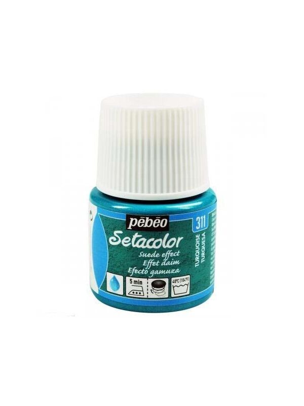 Pebeo Setacolor Effet Daim 45 ML - Turquoise #311