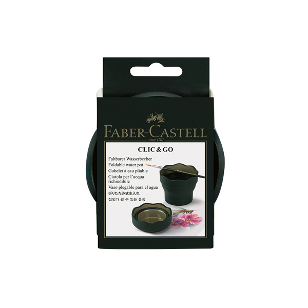 Pot à eau pliable Clic-Go Art Graphic - Faber Castell