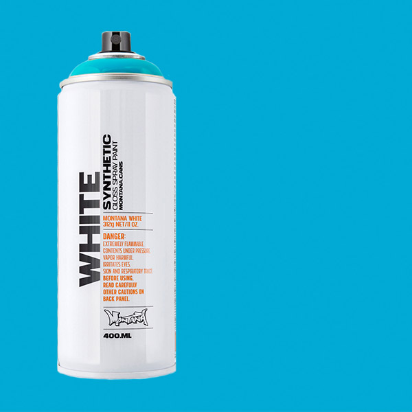 Bombe de peinture Acrylique White Light Blue 5030 - 400 ml - Montana