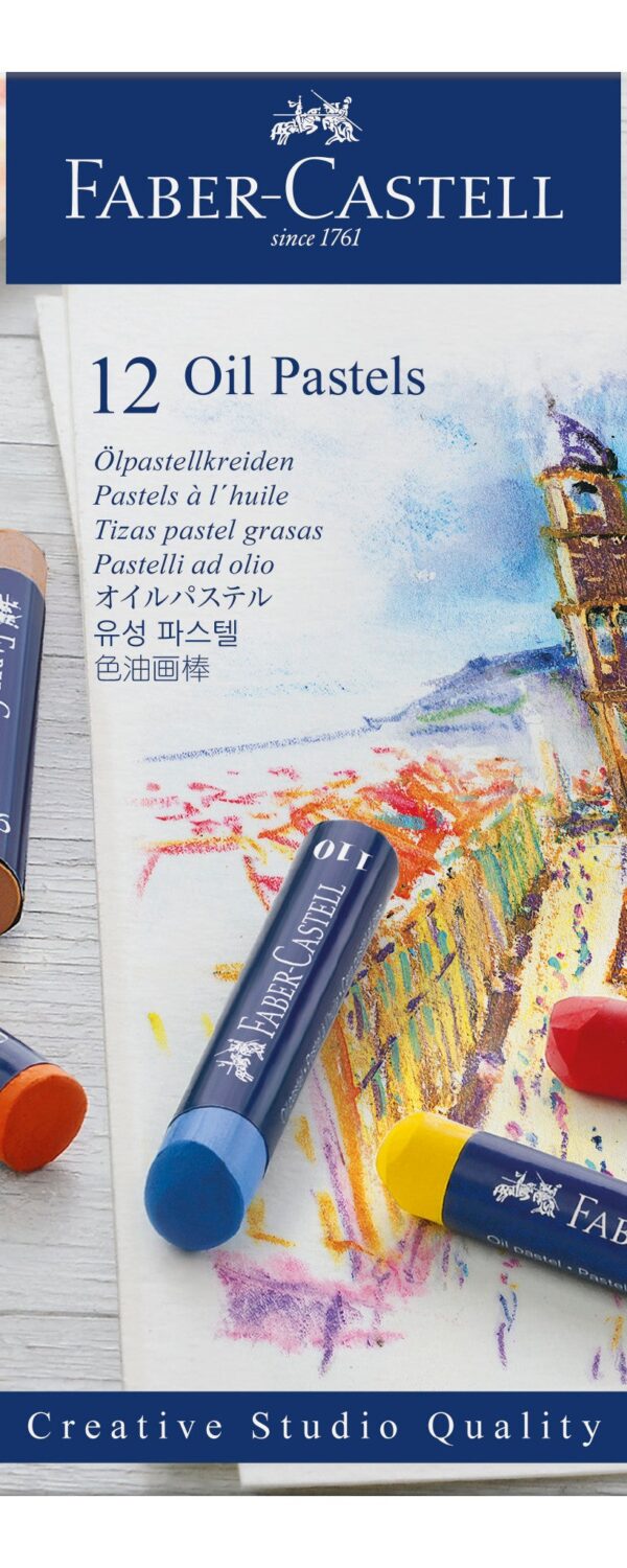 Pastels à l'huile, boîte de 12 - Faber Castell