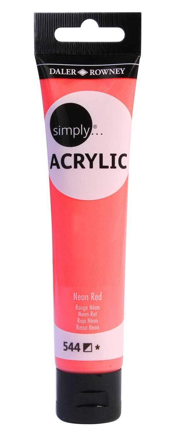 Simply Acrylic Daler Rowney - Rouge Néon