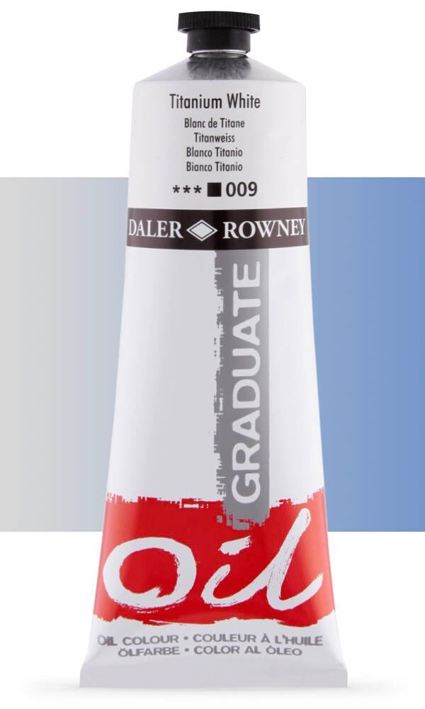 Peinture à L'huile Daler Rowney 200ml - Blanc de Titane