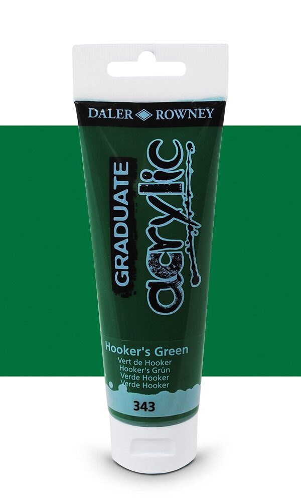 Graduate Acrylic Daler Rowney - Vert de Hooker