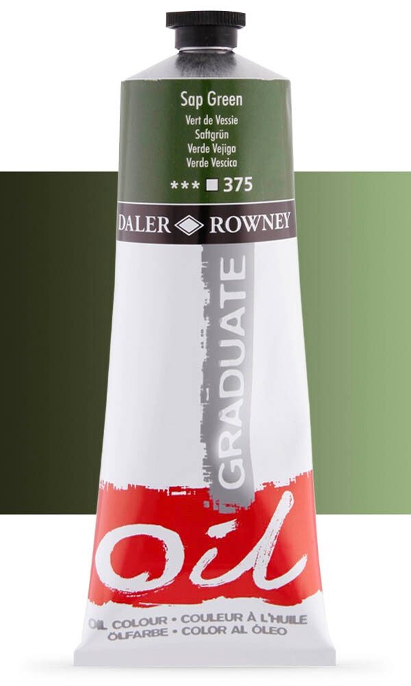 Peinture à L'huile Daler Rowney 200ml - Vert de Vessie 375