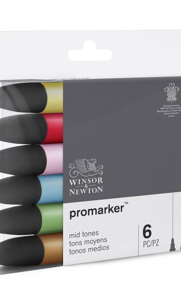 Winsor & Newton ProMarker 6 tons moyens
